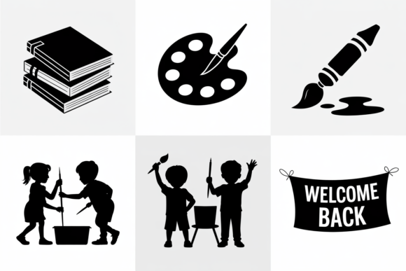 Back to School Art Class Icons SVG: A Versatile Design for Creative Projects