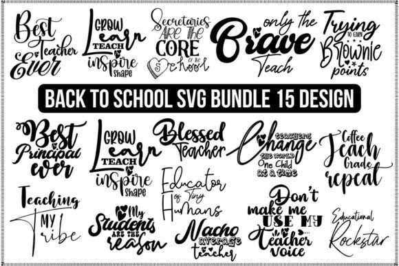 Back to School Bundle Reading Book SVG