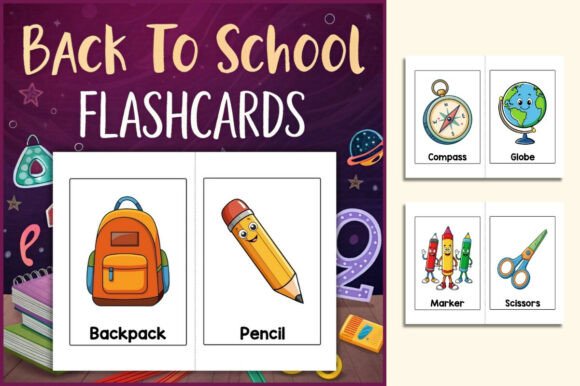Back to School Flashcards for Kids: A Versatile Tool for Early Learning