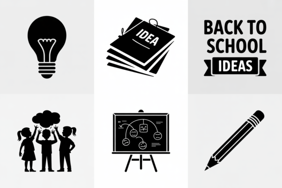 Back to School Idea Icons Bundle: A Versatile Tool for Creative Projects
