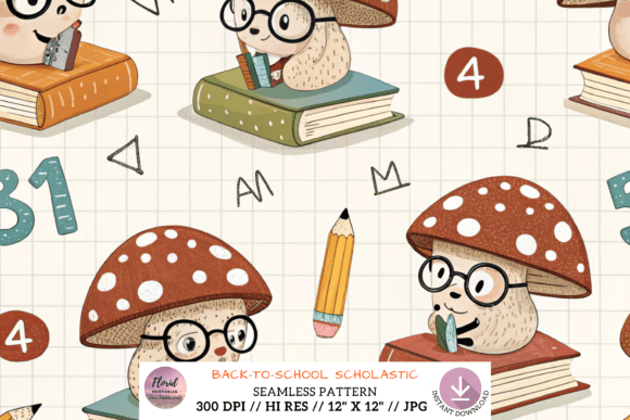 Back-to-School Sholastic Shrooms Paper
