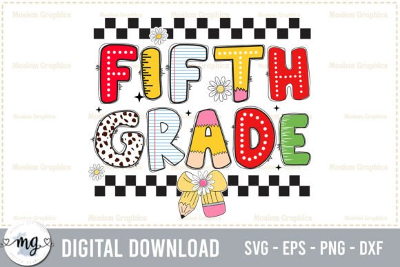 Fifth Grade - Back to School SVG: A Creative Design Asset