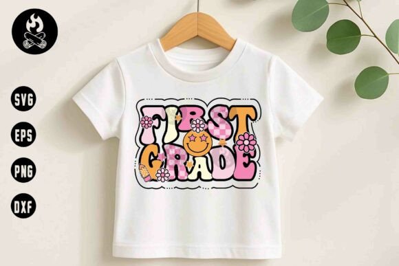 First Grade Retro Back to School SVG