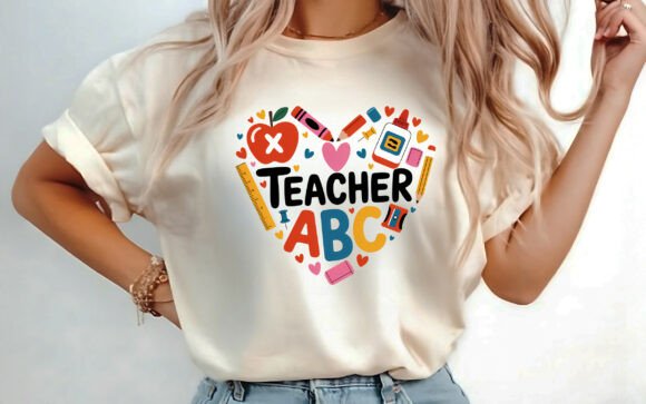 Love Teacher Back to School T-shirt PNG: A Versatile Digital Asset for Creative Projects