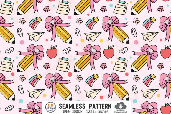 Preppy Back to School Pattern Seamless 2