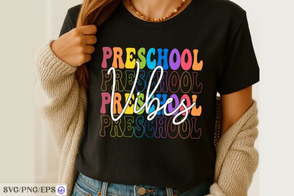 Preschool Vibes SVG Back to School Shirt: A Versatile Design for Creative Projects